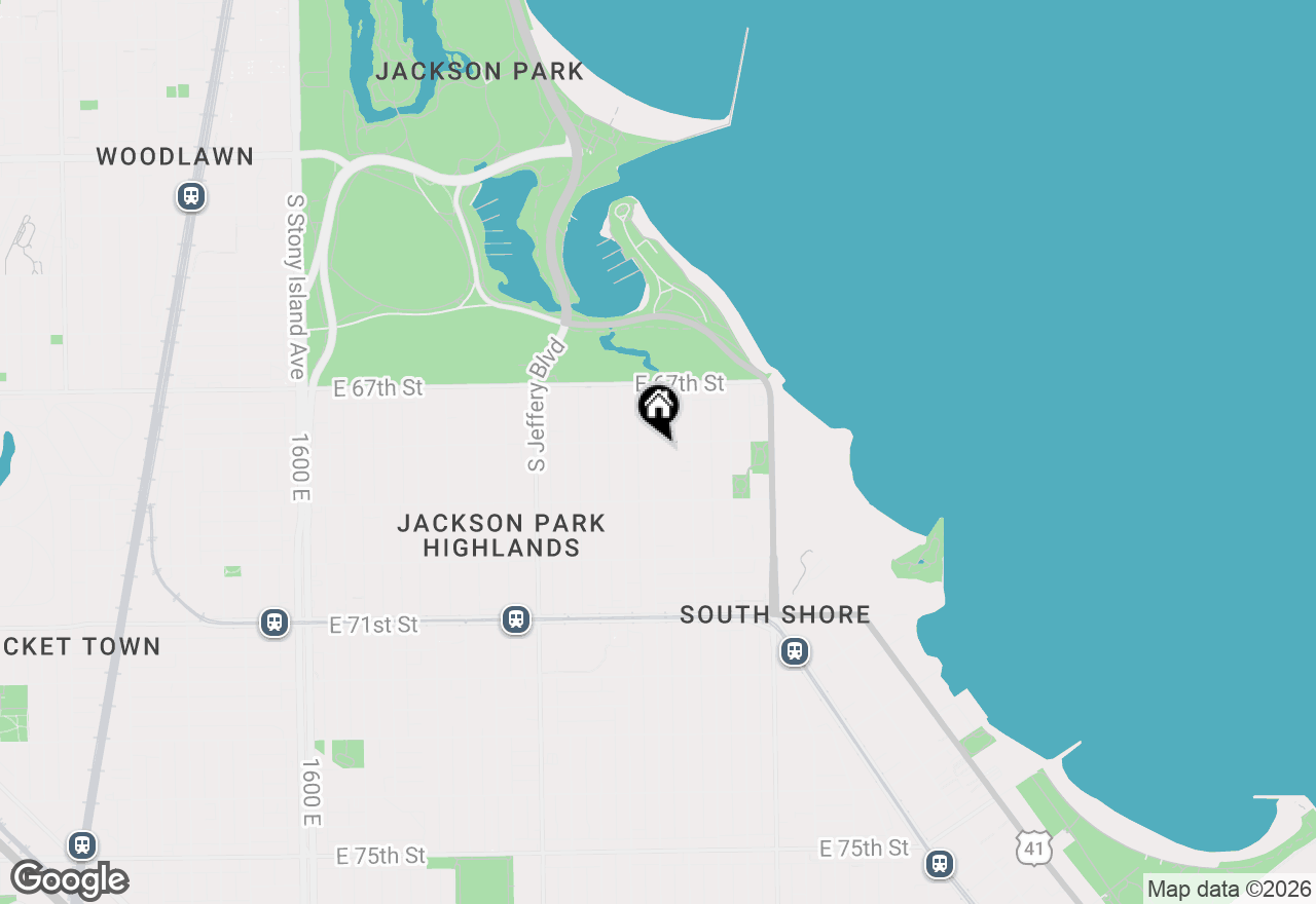 Map of (Address confidential), Chicago, Illinois 60649