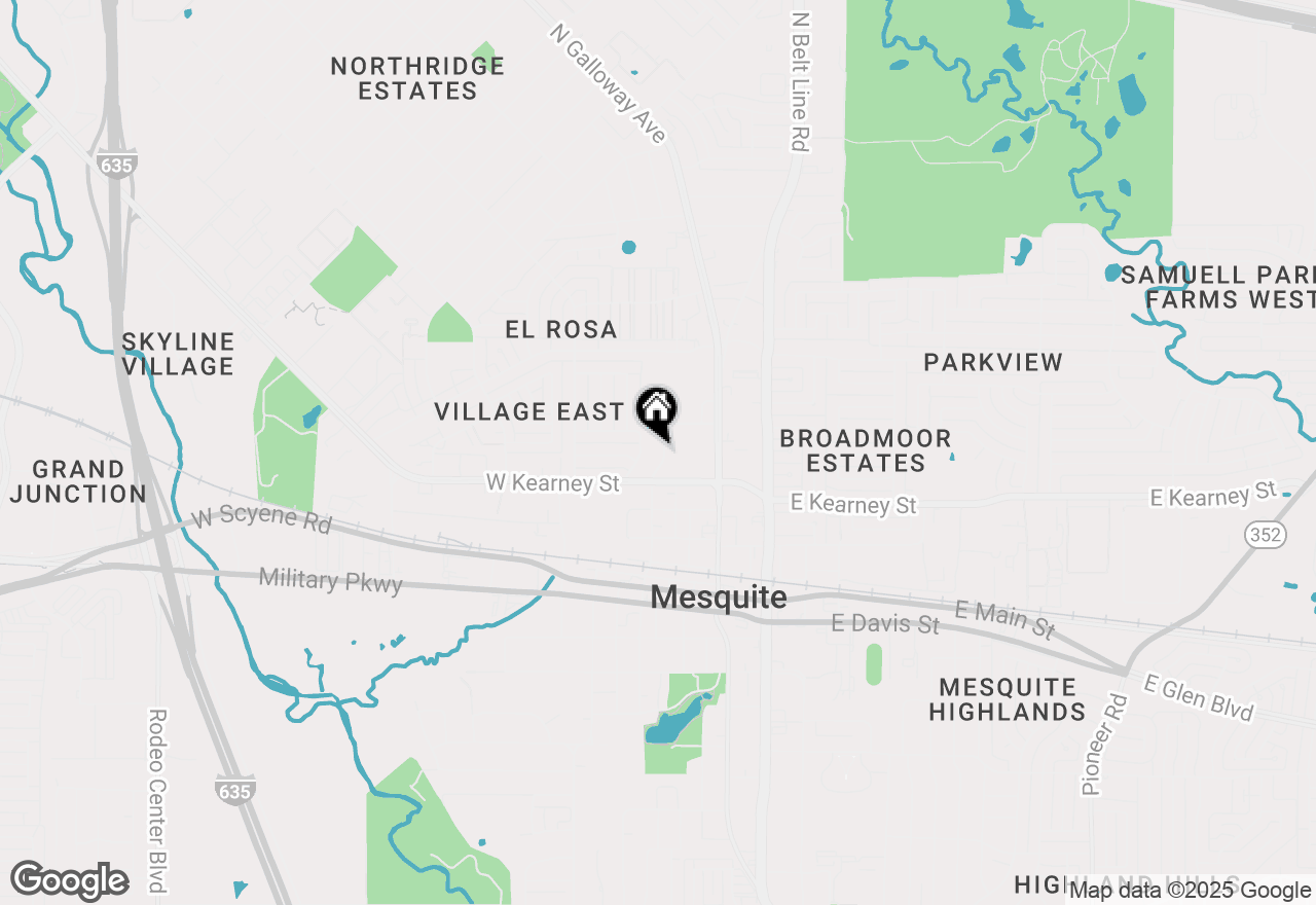 Map of 609 N Ebrite Street #107, Mesquite, TX 75149