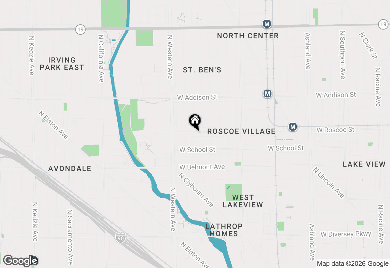 Map of 2241 W Roscoe Street #3, Chicago, IL 60618