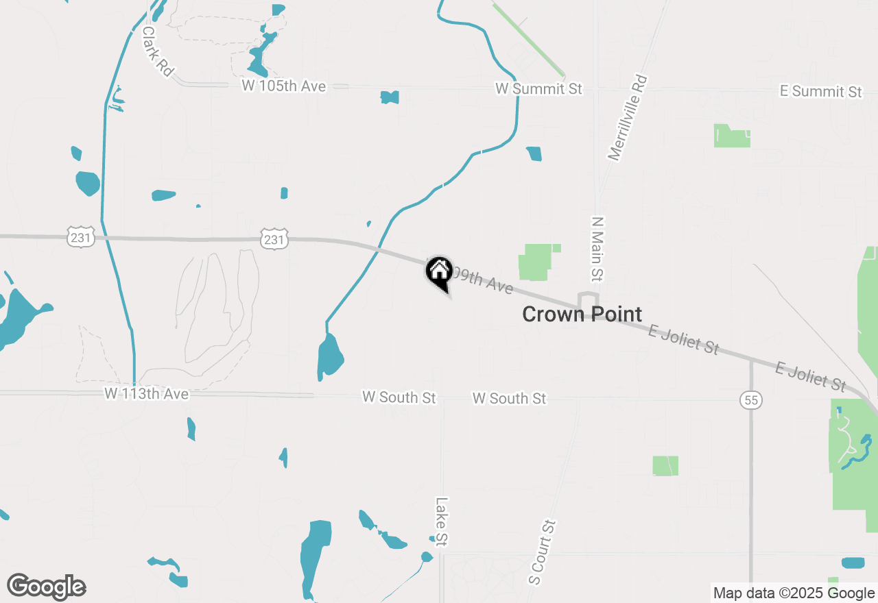 Map of 114 S Chase Drive, Crown Point, IN 46307