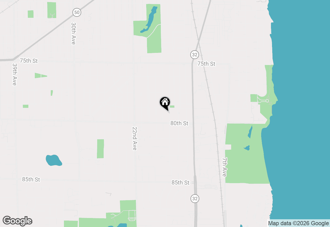 Map of 7921 18th Ave, Kenosha, WI 53143