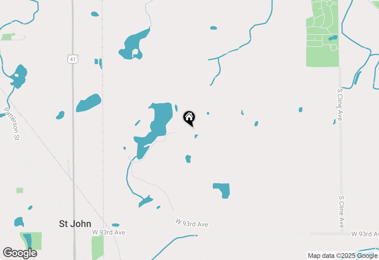 Map of 9851 Oakwood Court, St. John, IN 46373