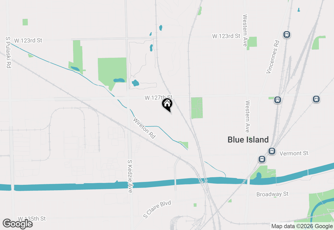 Map of 12815 Clinton Street, Blue Island, IL 60406