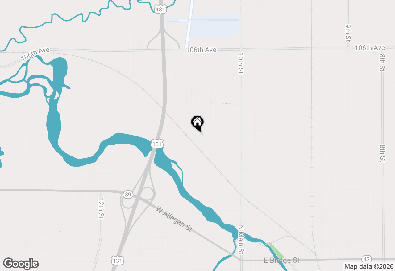 Map of 1057 S Stoneridge Drive, Plainwell, MI 49080