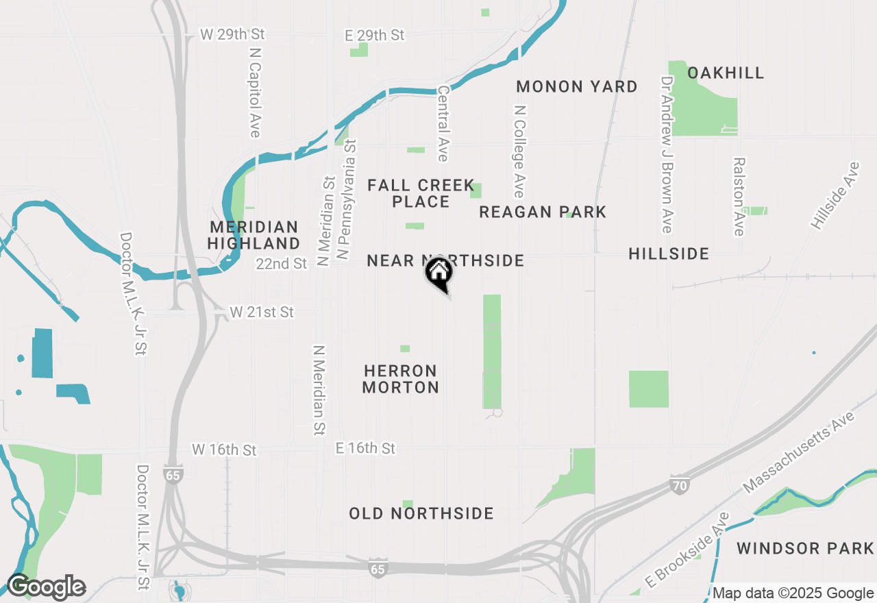 Map of 2056 Central Avenue, Indianapolis, IN 46202