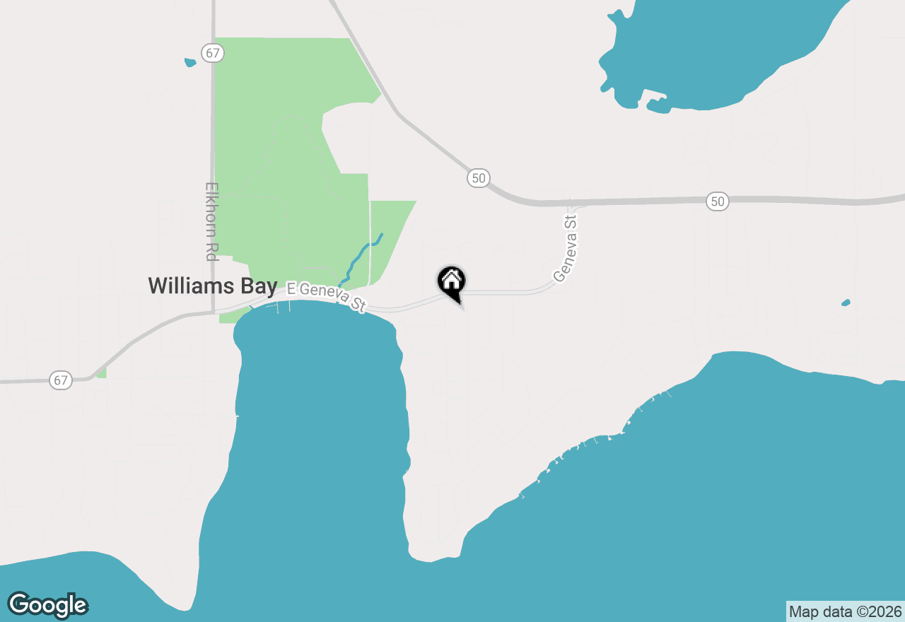 Map of 65 Cedar Point Dr, Williams Bay, WI 53191