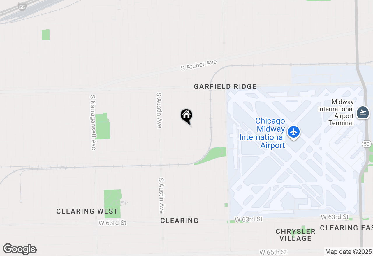 Map of 5725 S Monitor Avenue, Chicago, IL 60638