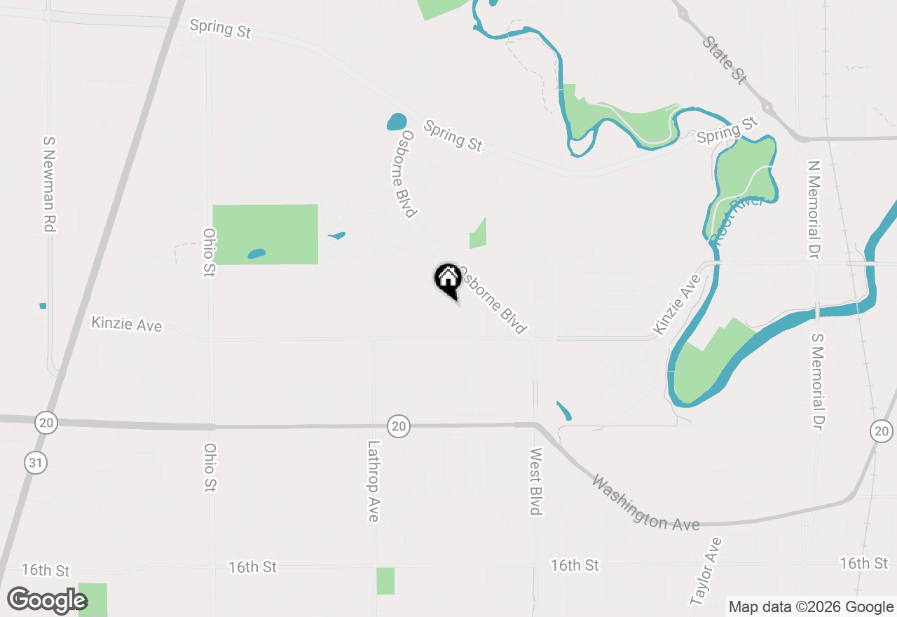 Map of 732 Arthur Ave, Racine, WI 53405