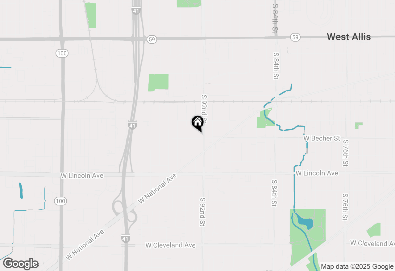 Map of 2066 S 93rd St, West Allis, WI 53227