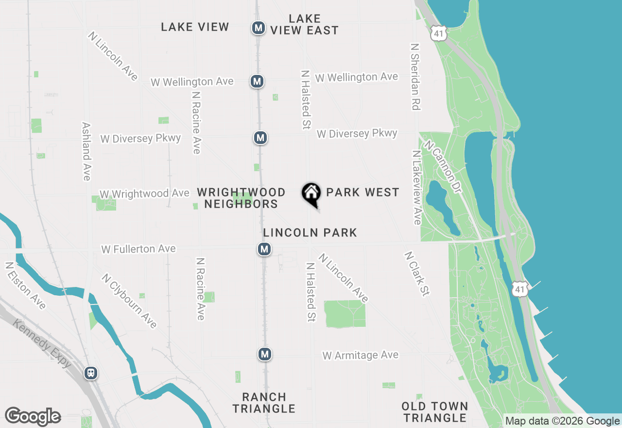 Map of 2507 N Halsted Street #4, Chicago, IL 60614