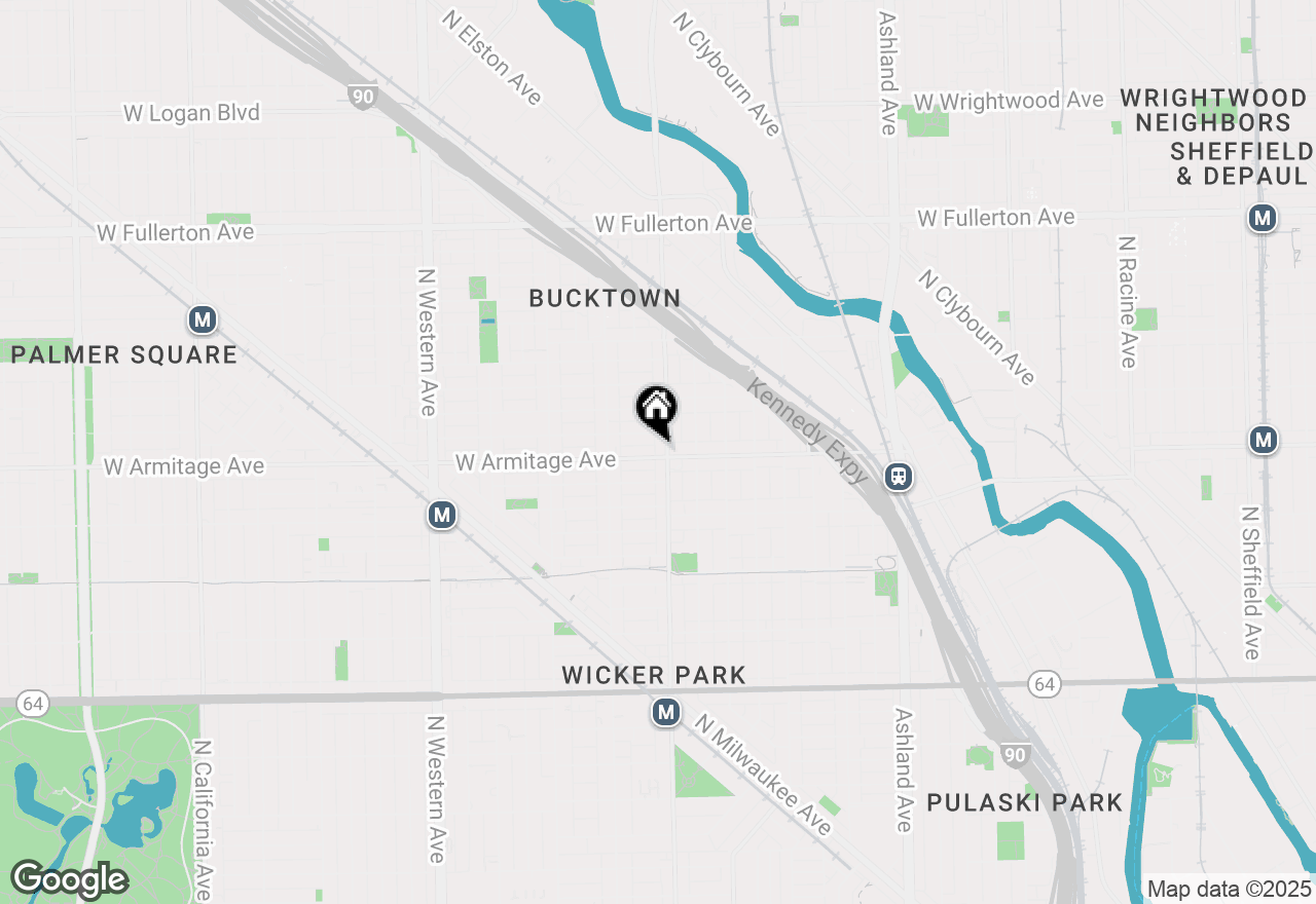 Map of 2008 W Armitage Avenue #3R, Chicago, IL 60647