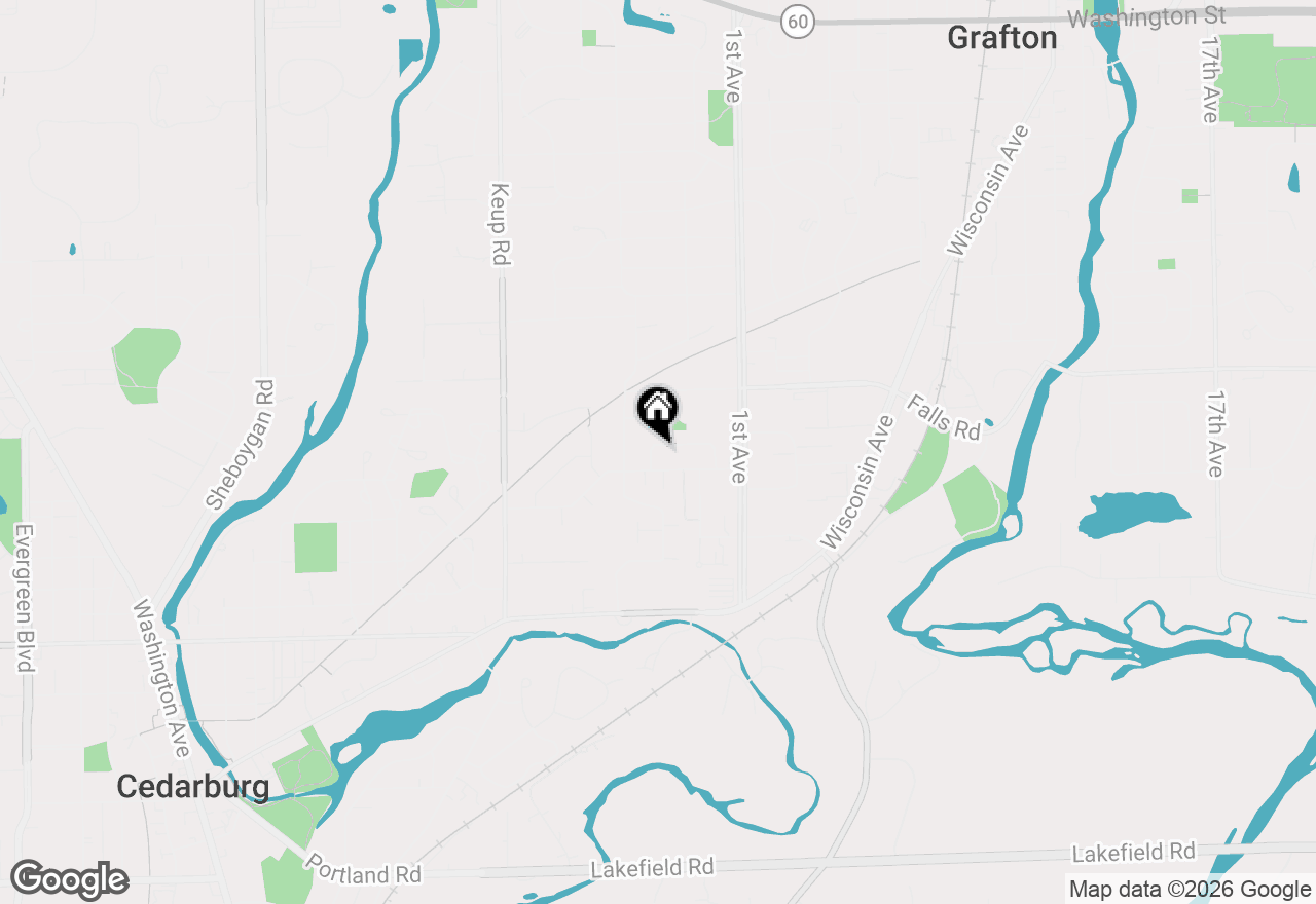 Map of 269 W Acorn Dr, Grafton, WI 53024