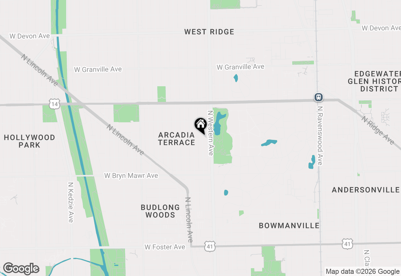Map of 2440-42 W Ardmore Avenue, Chicago, IL 60659