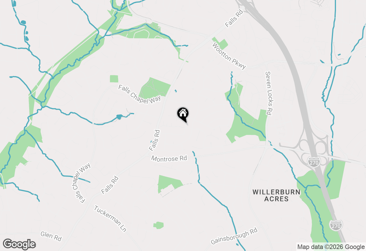 Map of 8501 Aqueduct Road, Potomac, MD 20854