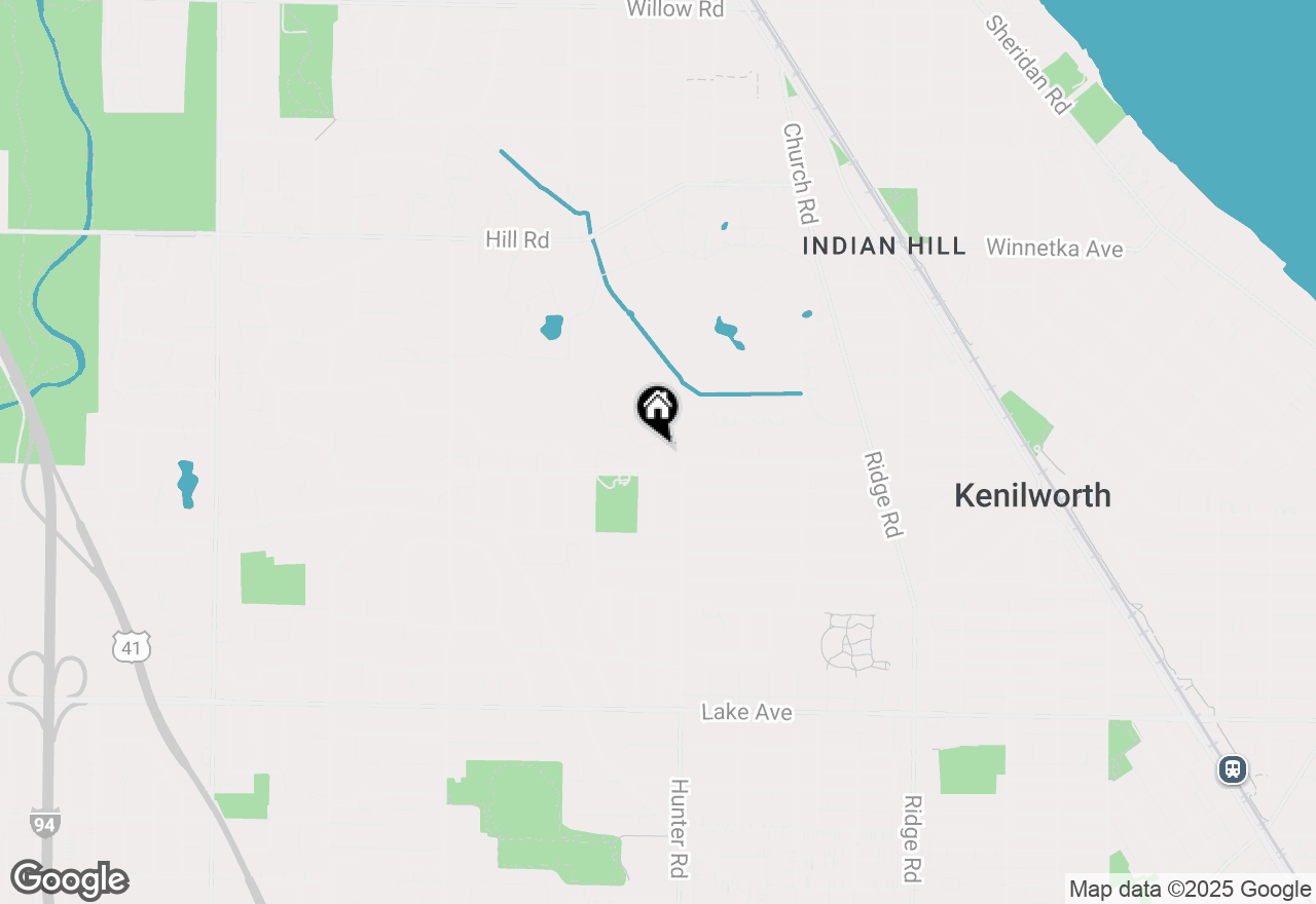 Map of 70 Indian Hill Road, Winnetka, IL 60093