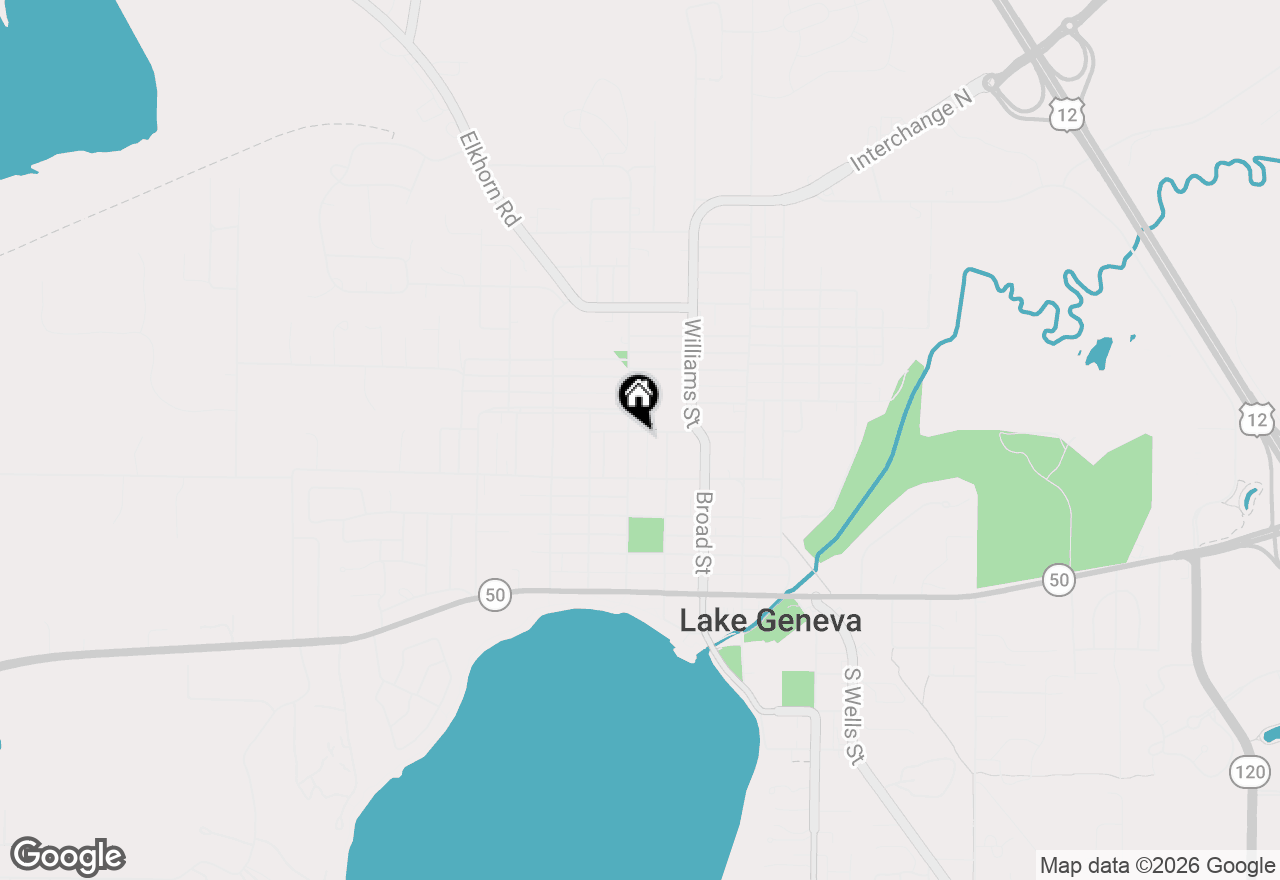 Map of 543 Madison St, Lake Geneva, WI 53147