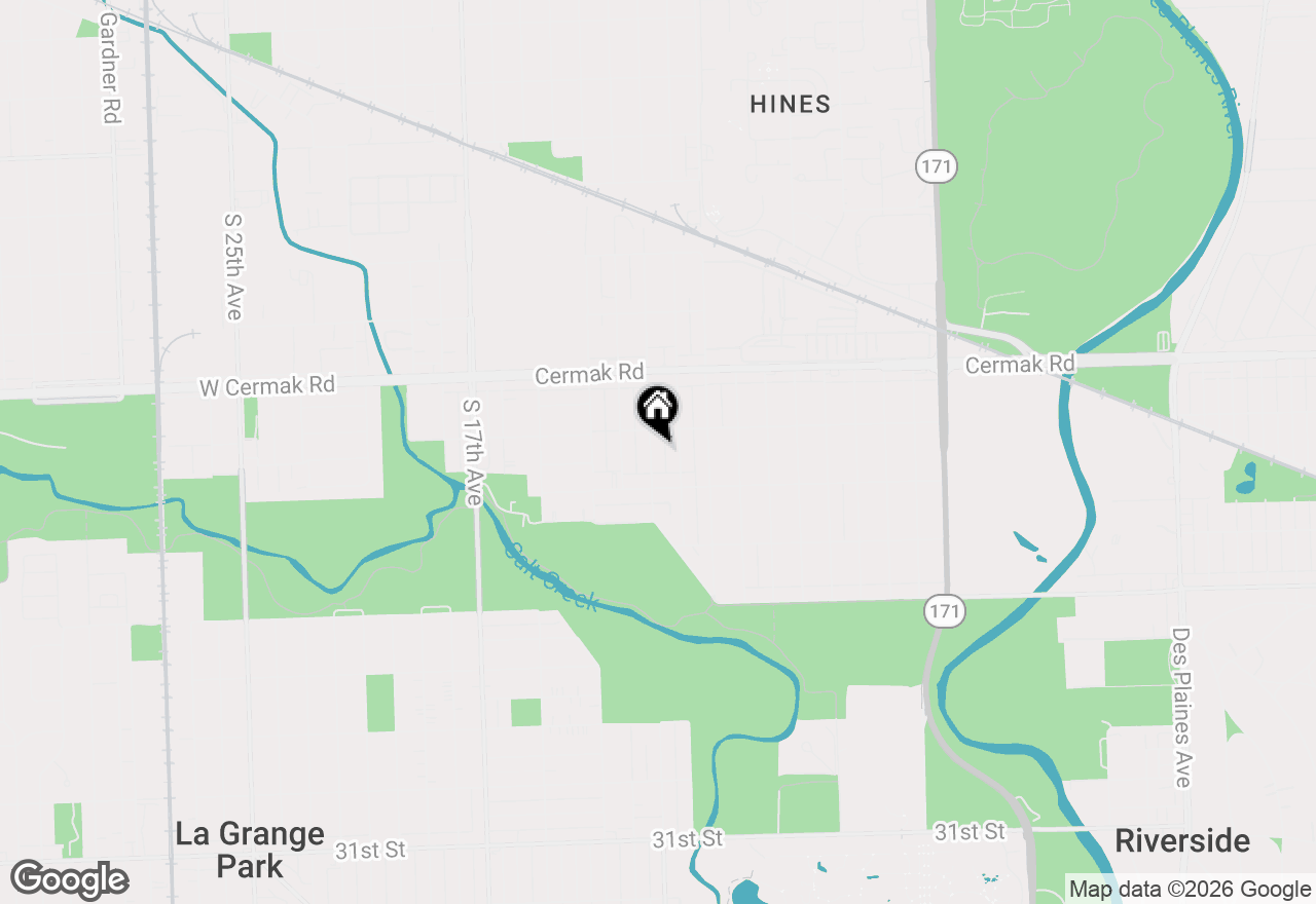 Map of 2325 S 11th Avenue, Broadview, IL 60155