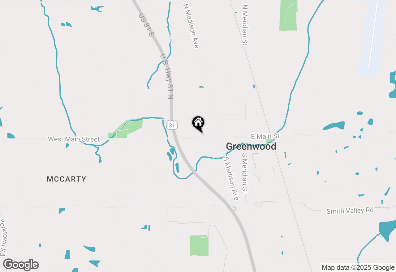 Map of 402 W Main Street, Greenwood, IN 46142