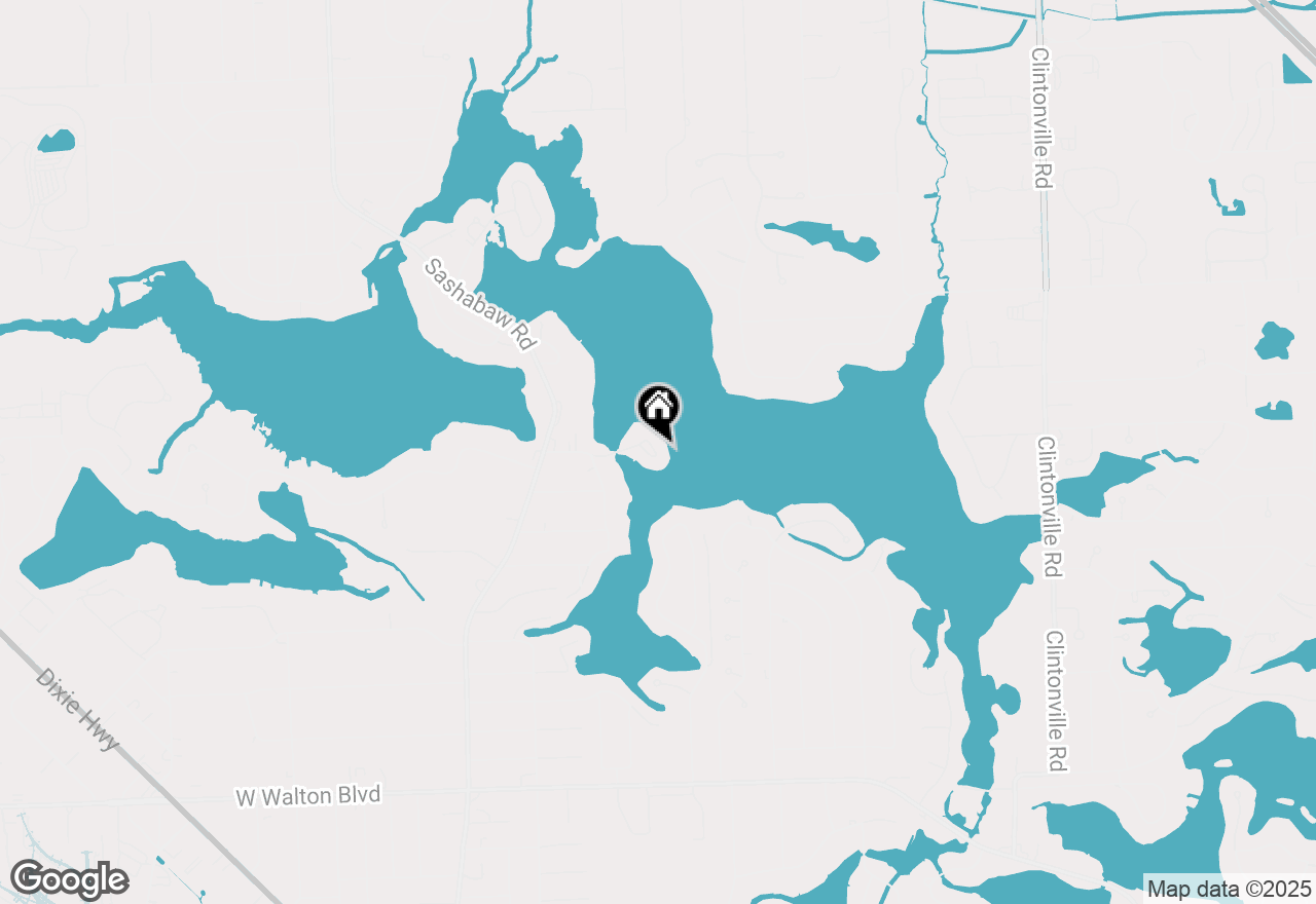 Map of 3806 Island Park Drive, Waterford, MI 48329