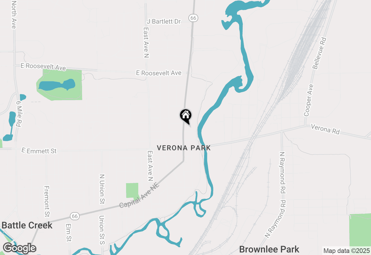 Map of 842 Capital Avenue Ne, Battle Creek, MI 49017