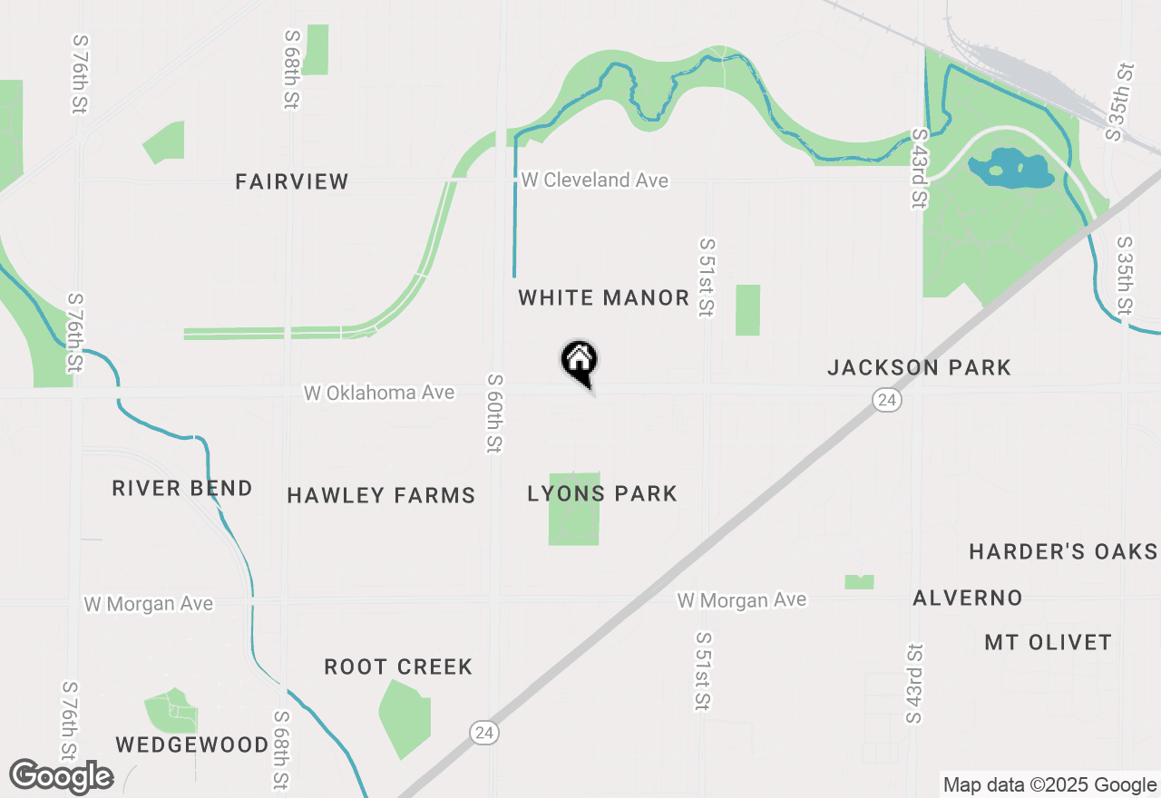 Map of 5535 W Oklahoma Ave, Milwaukee, WI 53219