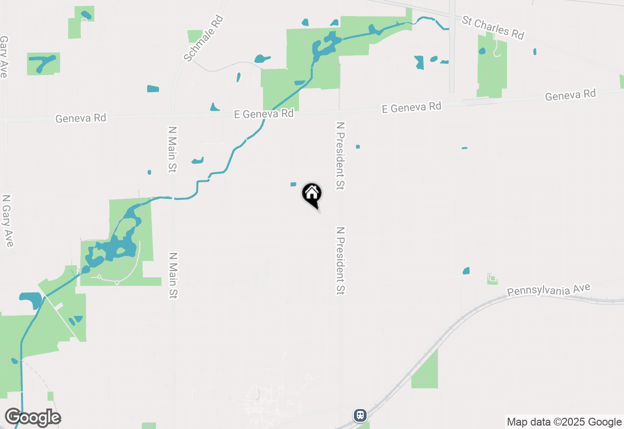 Map of 725 Ranch Road, Wheaton, IL 60187