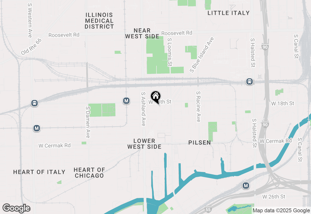 Map of 1820 S Laflin Street #2, Chicago, IL 60608