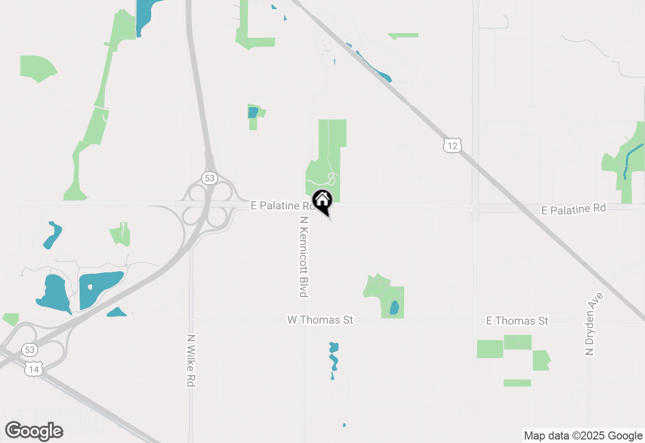 Map of 1825 N Kaspar Avenue, Arlington Heights, IL 60004