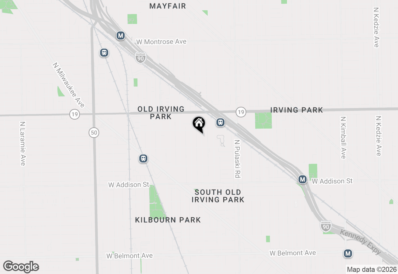 Map of 3836 N Keeler Avenue, Chicago, IL 60641