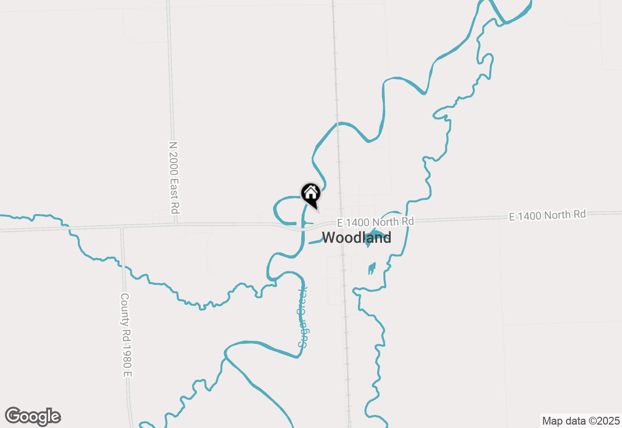 Map of 102 W Church Street, Woodland, IL 60974