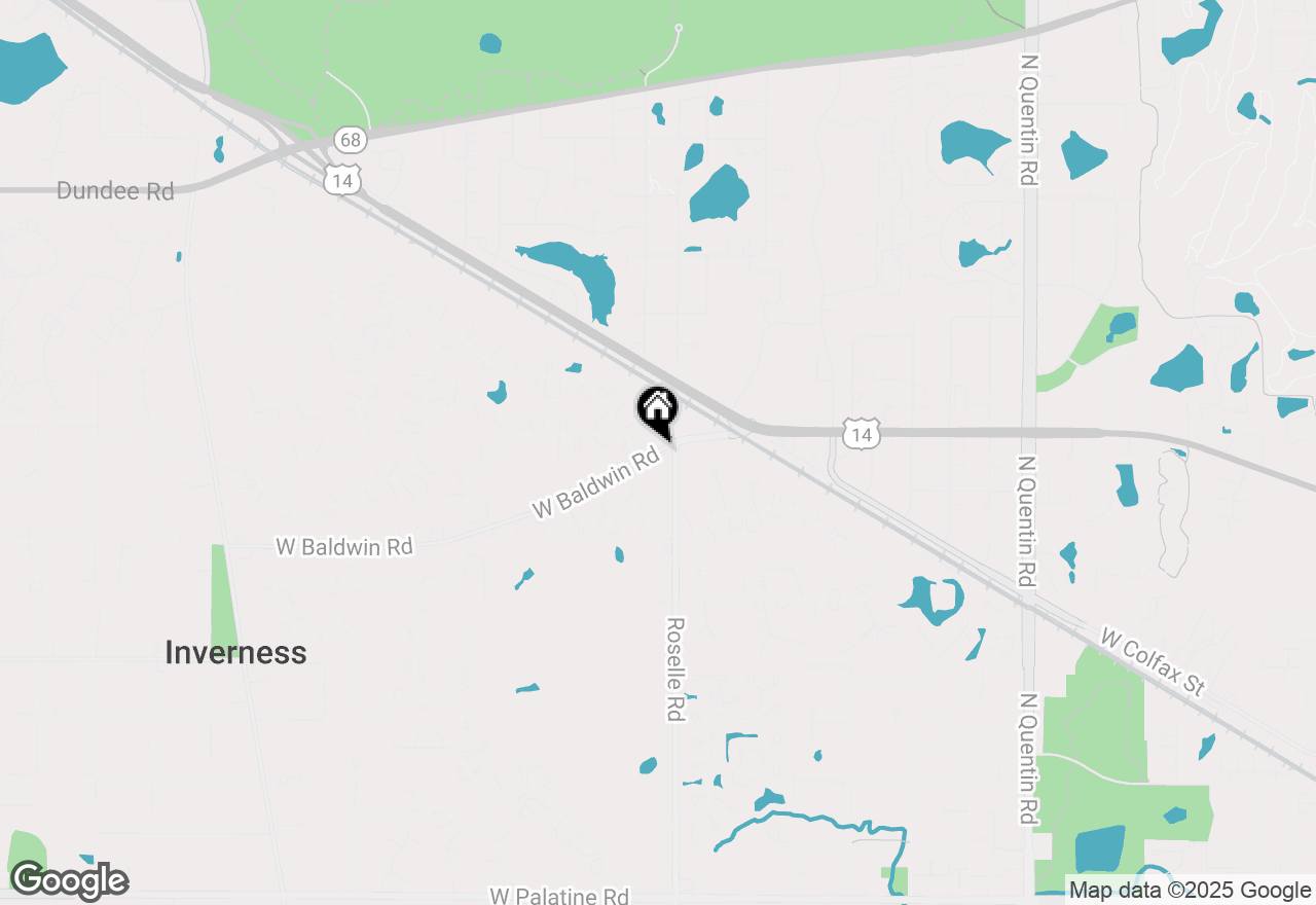 Map of 2331 Harrow Gate Drive, Inverness, IL 60010