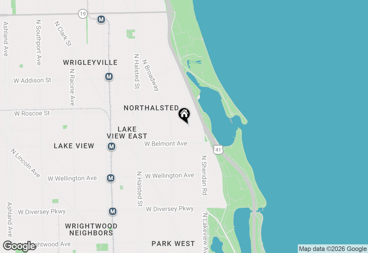 Map of 507 W Aldine Avenue #1B, Chicago, IL 60657