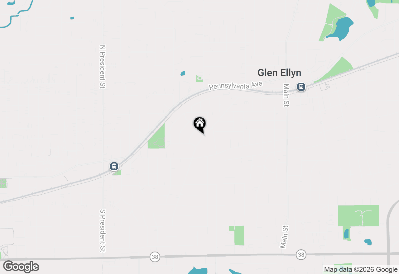 Map of 328 Lorraine Street, Glen Ellyn, IL 60137