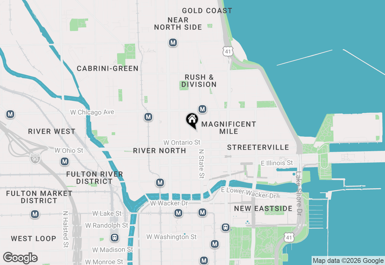 Map of 30 W Erie Street #501, Chicago, IL 60654