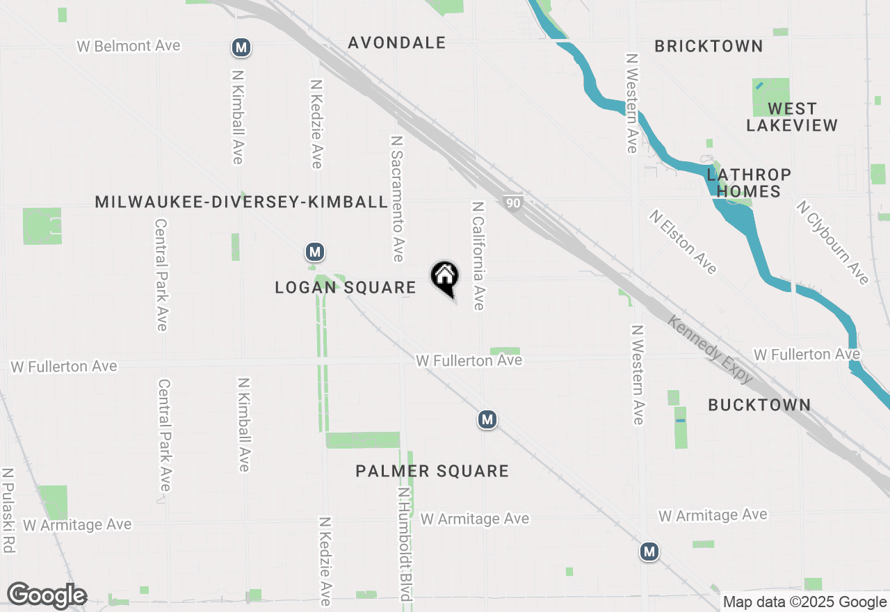 Map of 2519 N Francisco Avenue #2, Chicago, IL 60647