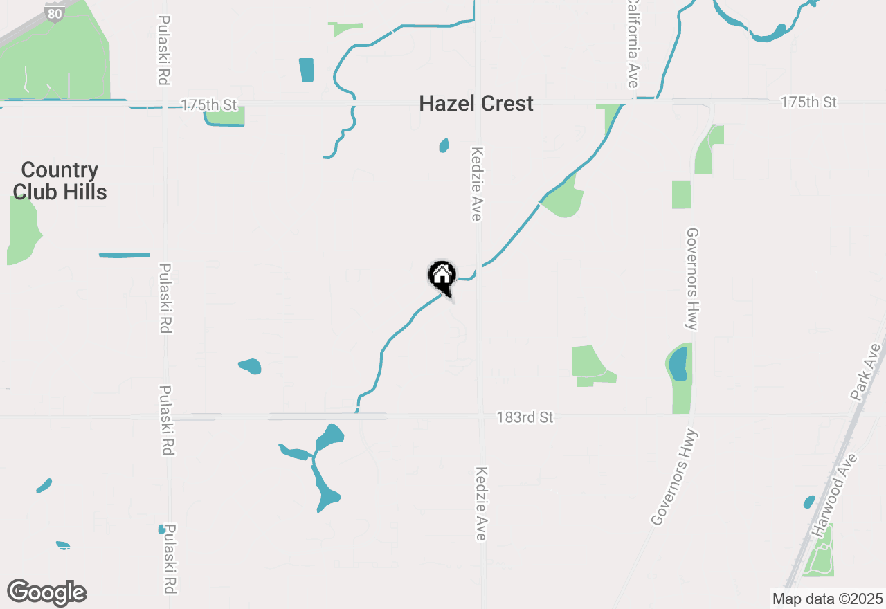 Map of (Address confidential), Hazel Crest, Illinois 60429
