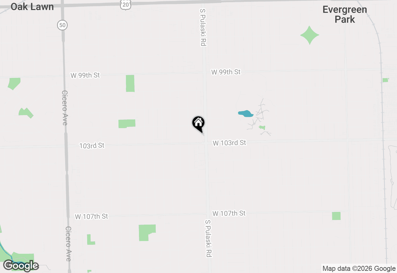 Map of 10221 S Komensky Avenue #1E, Oak Lawn, IL 60453