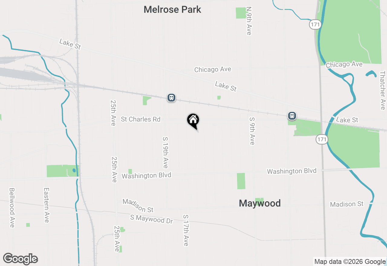 Map of 137 S 16th Avenue, Maywood, IL 60153