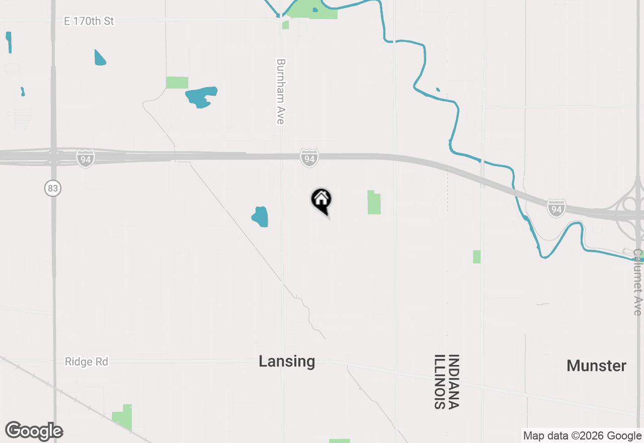 Map of 17702 Community Street, Lansing, IL 60438