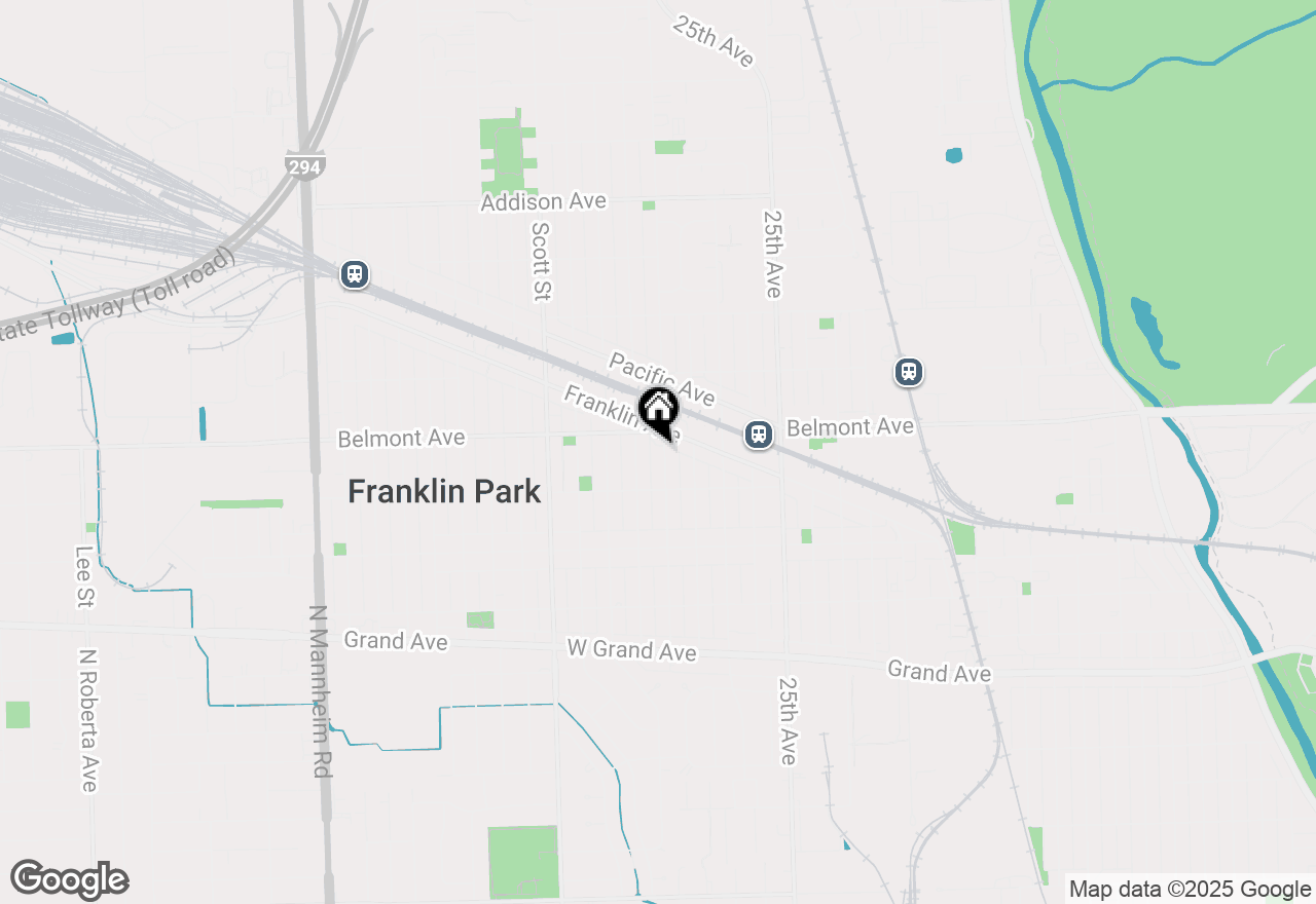 Map of 3132 Ruby Street, Franklin Park, IL 60131