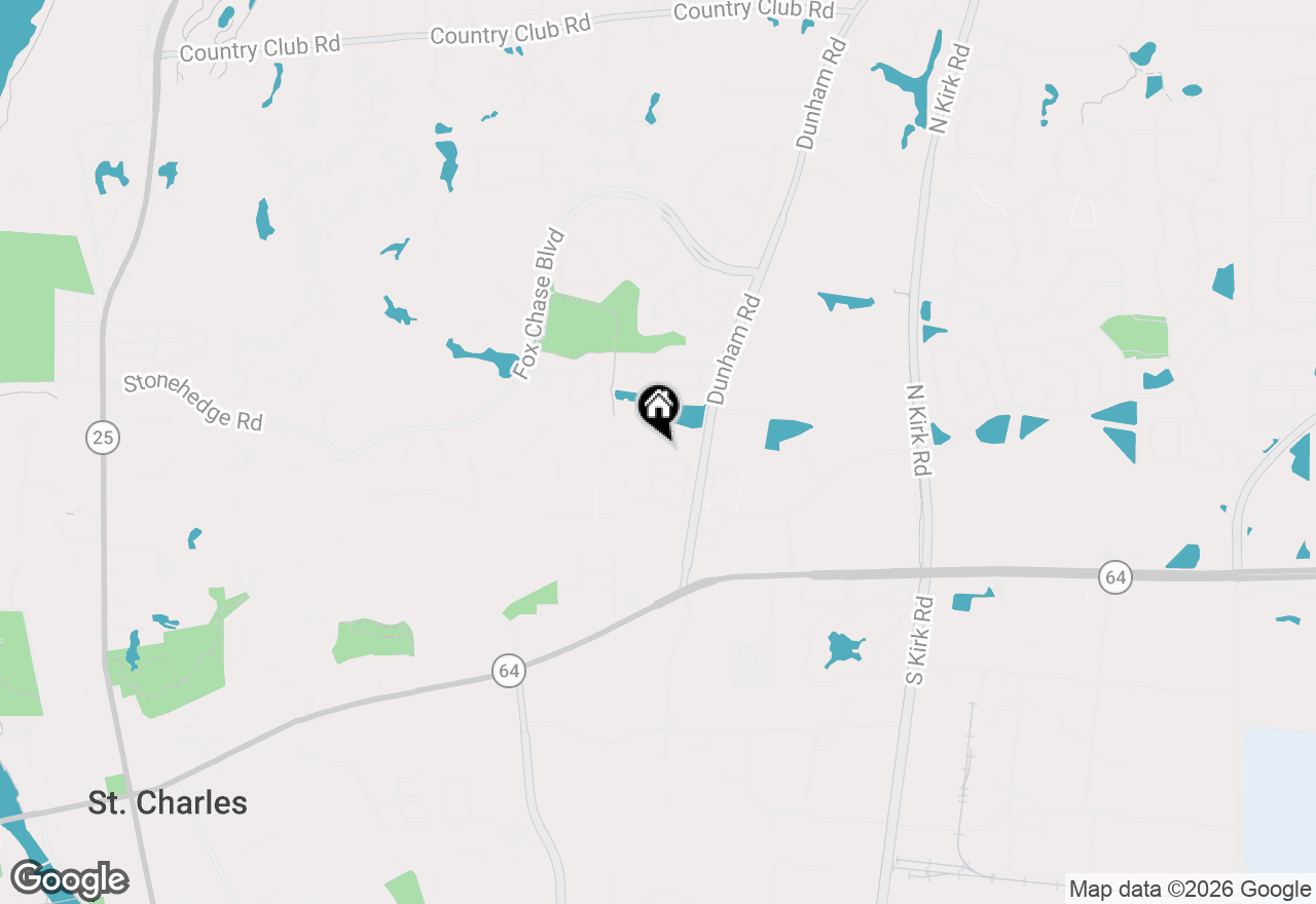 Map of 820 Derby Course, St. Charles, IL 60174