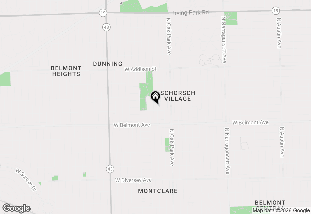 Map of 3312 N New England Avenue, Chicago, IL 60634