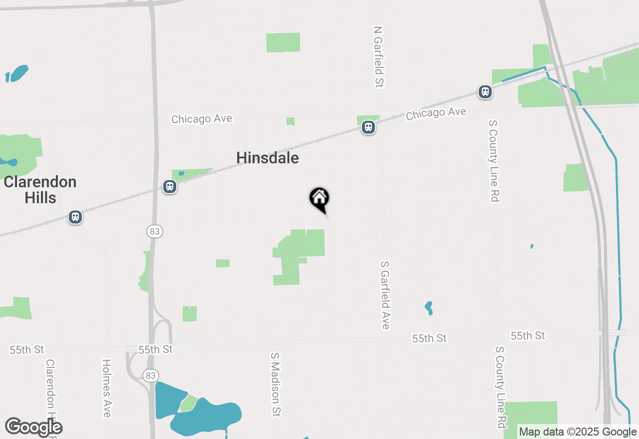 Map of 506 S Grant Street, Hinsdale, IL 60521