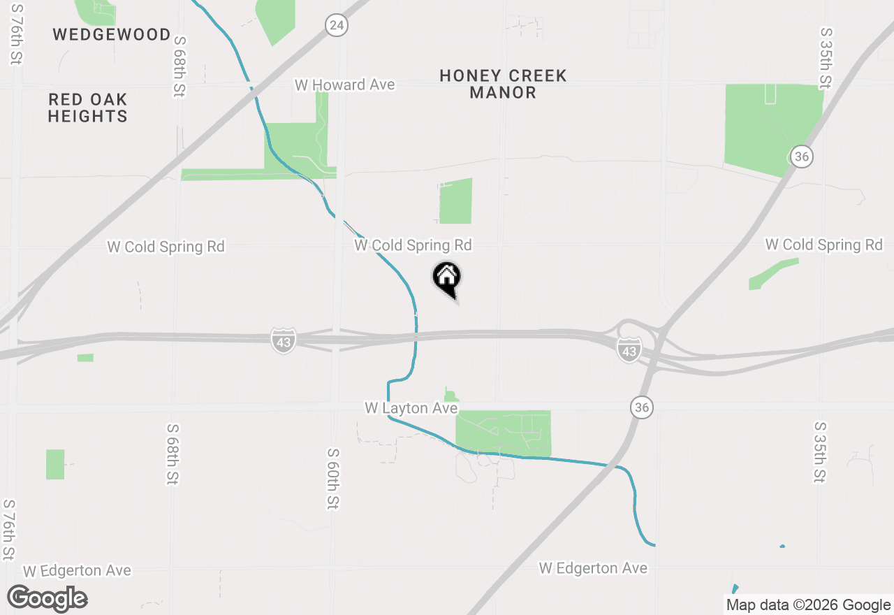 Map of 5324 W Allerton Ave, Greenfield, WI 53220