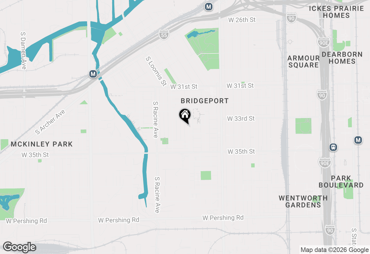 Map of 3328 S Morgan Street, Chicago, IL 60608