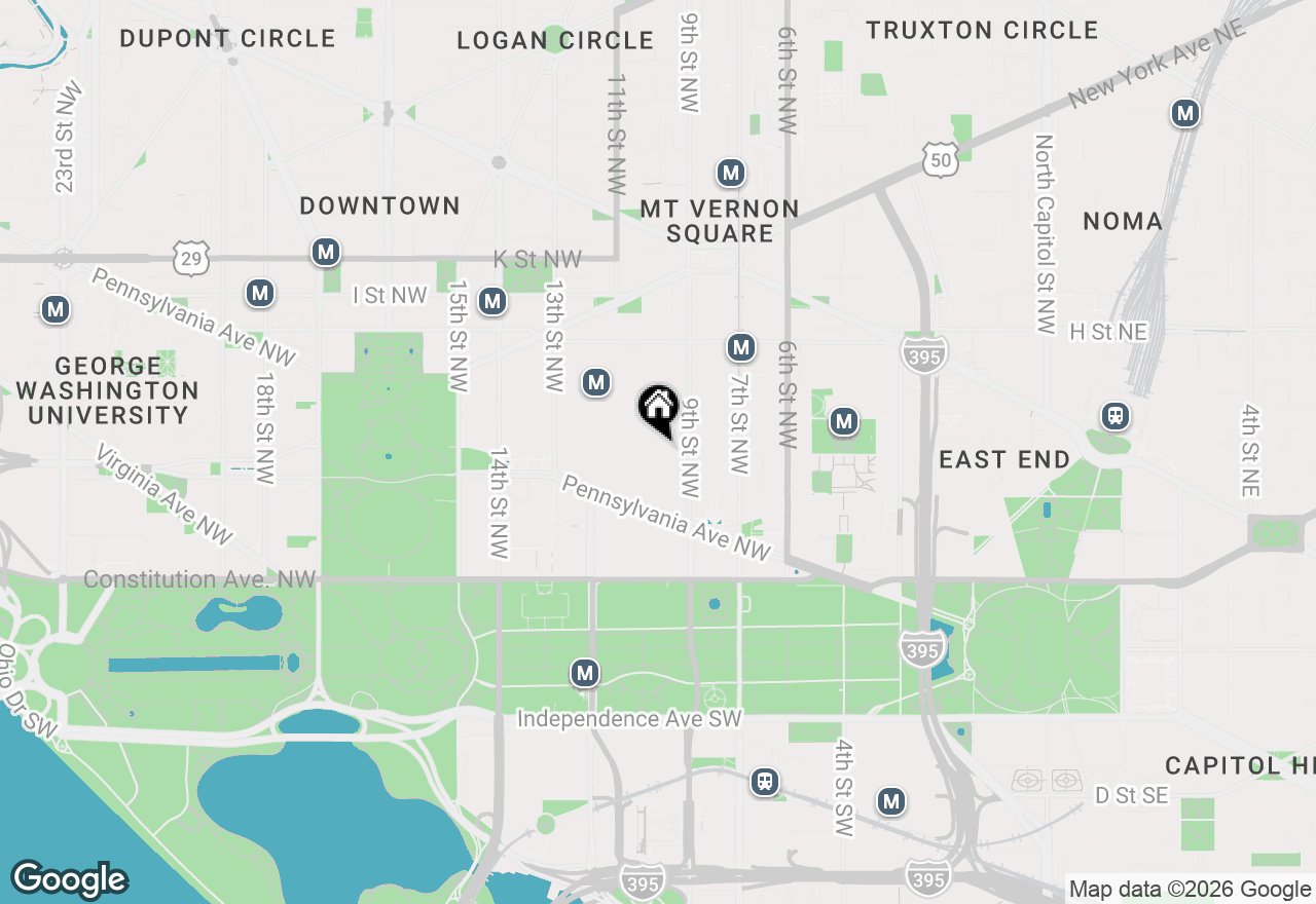 Map of 915 E E Street Nw #611, Washington, DC 20004