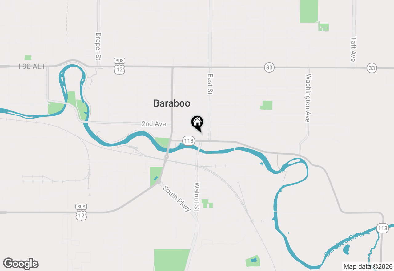 Map of 138 1st Street, Baraboo, WI 53913