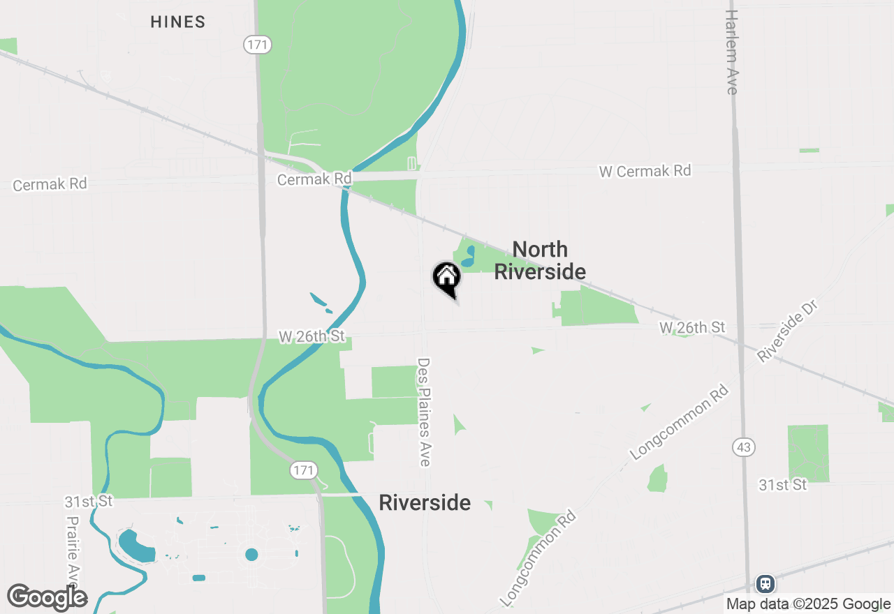 Map of 2513 Keystone Avenue, North Riverside, IL 60546