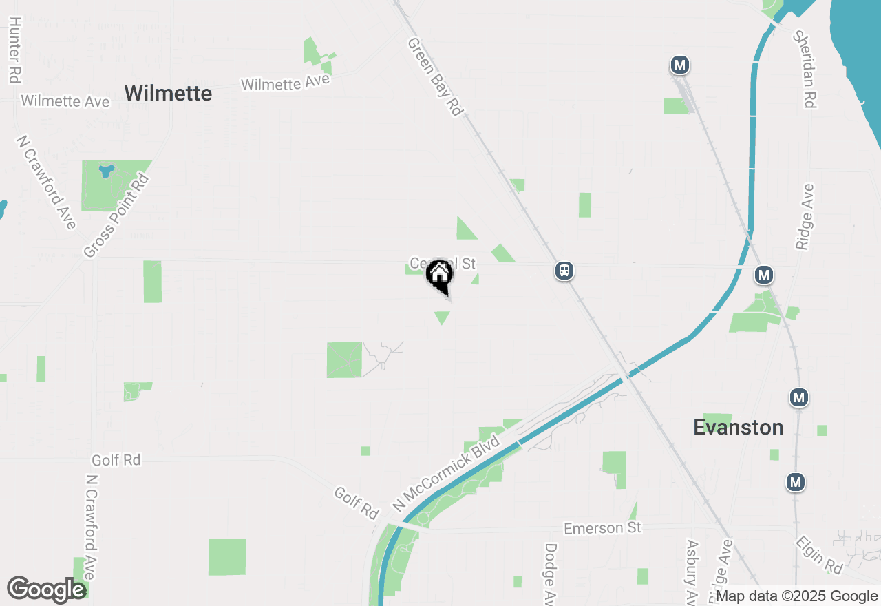 Map of 2319 Lincoln Street, Evanston, IL 60201