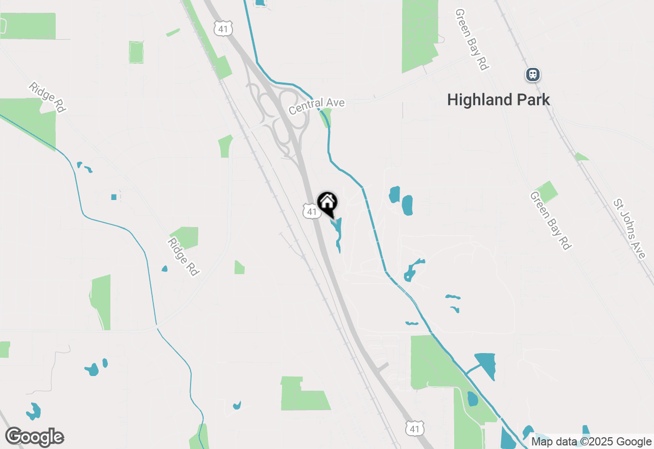 Map of 1131 Deerfield Place, Highland Park, IL 60035